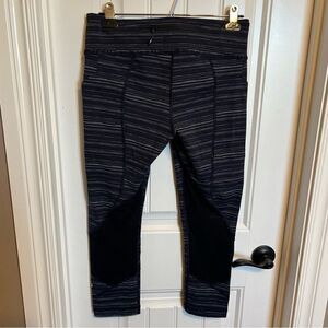 Lululemon Stripe Navy Crop
